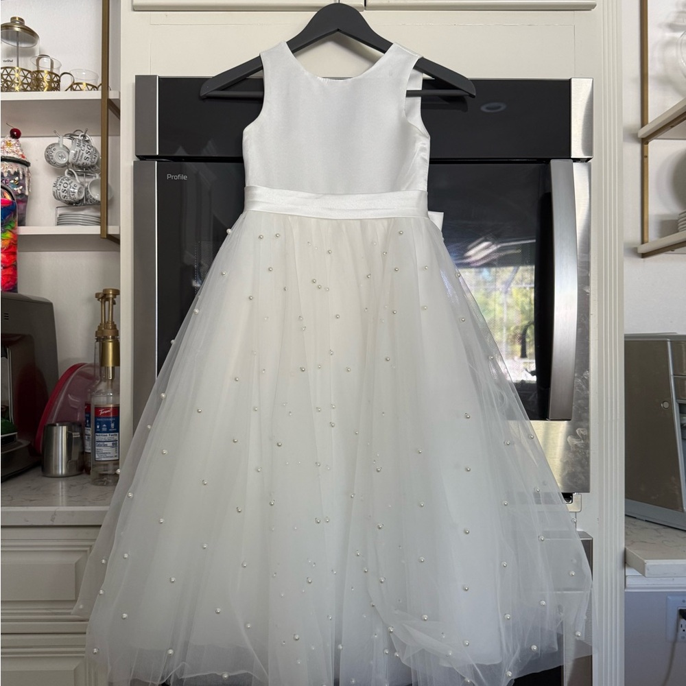 Elegant White Kids Dress